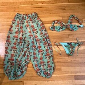 PatBo bikini and pant cover up